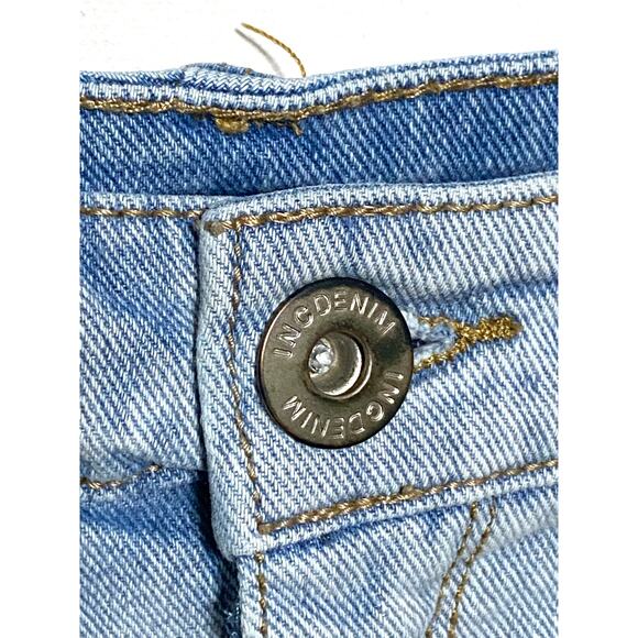 INC Denim High Rise Jean Shorts Womens 12/31 Frayed Cut Off Boho Stretch Summer - Picture 4 of 8